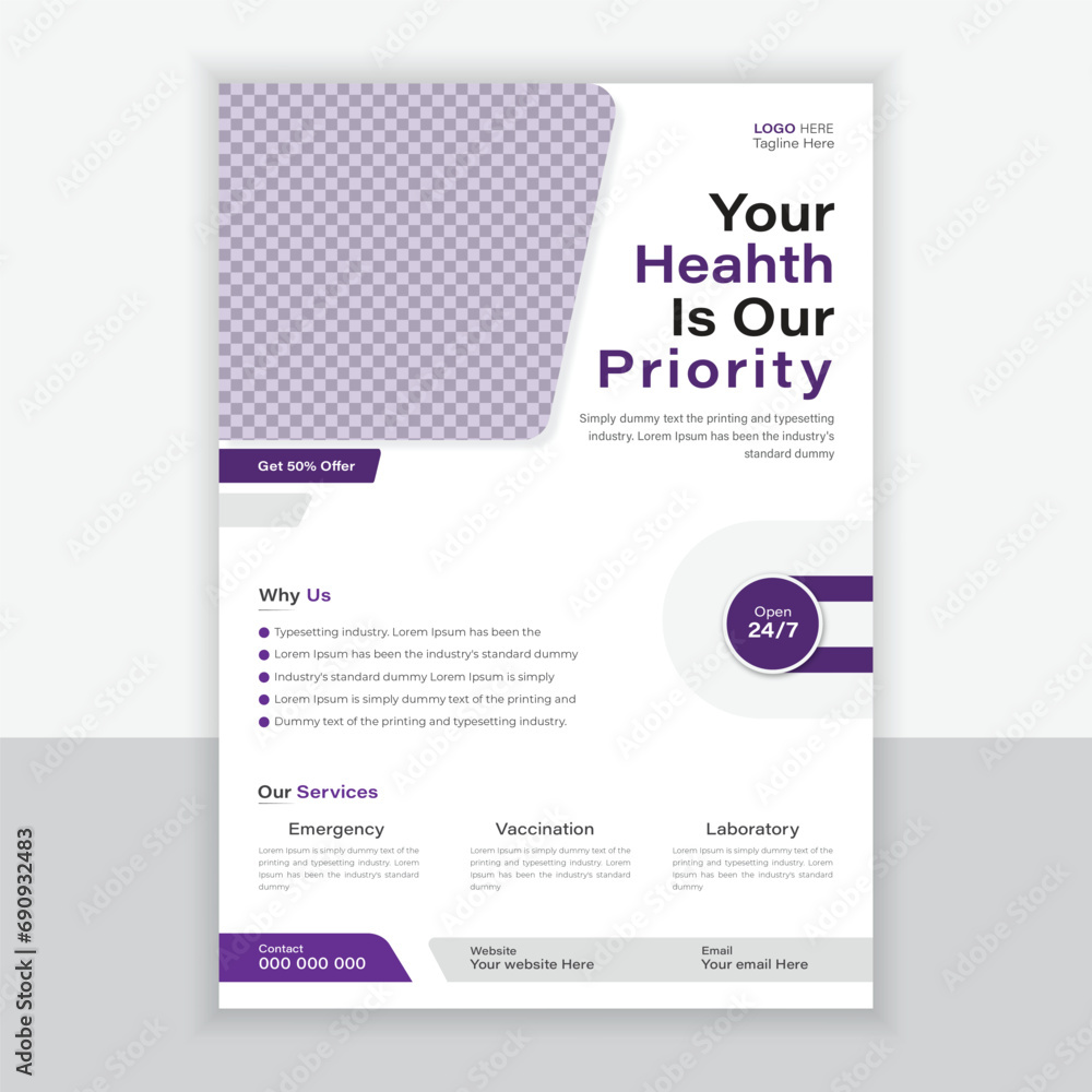 Medical Flyer Or Dl Flyer And Rack Card Design Template and Medical Brochure Design Medical Flyer Or Dl Flyer And Rack Card Design Template and Medical Brochure Design