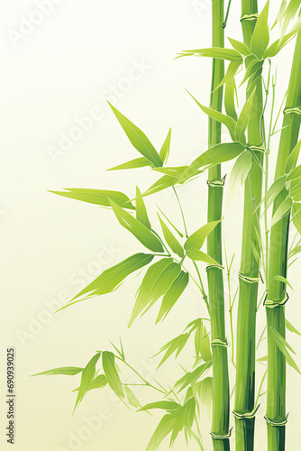"Graceful Bamboo Brushstroke",Calligraphy art style
