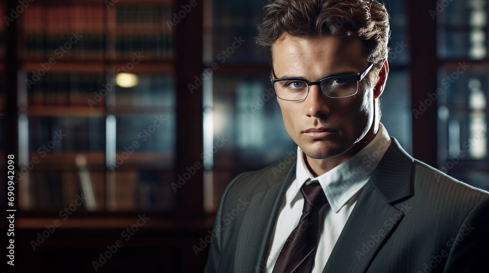 male lawyer, portrait photography, copy space, 16:9 male lawyer, portrait photography, copy space, 16:9