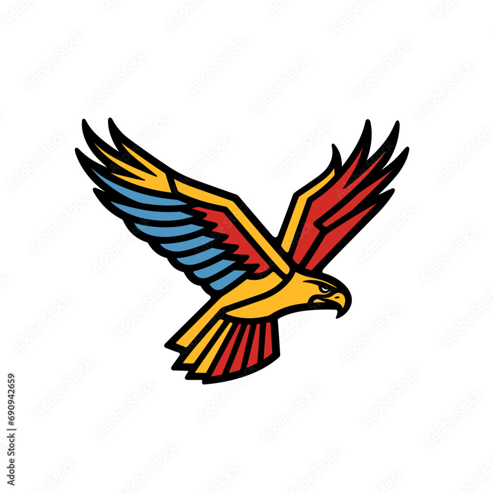 Obraz premium Eagle - Minimalist vector logo design
