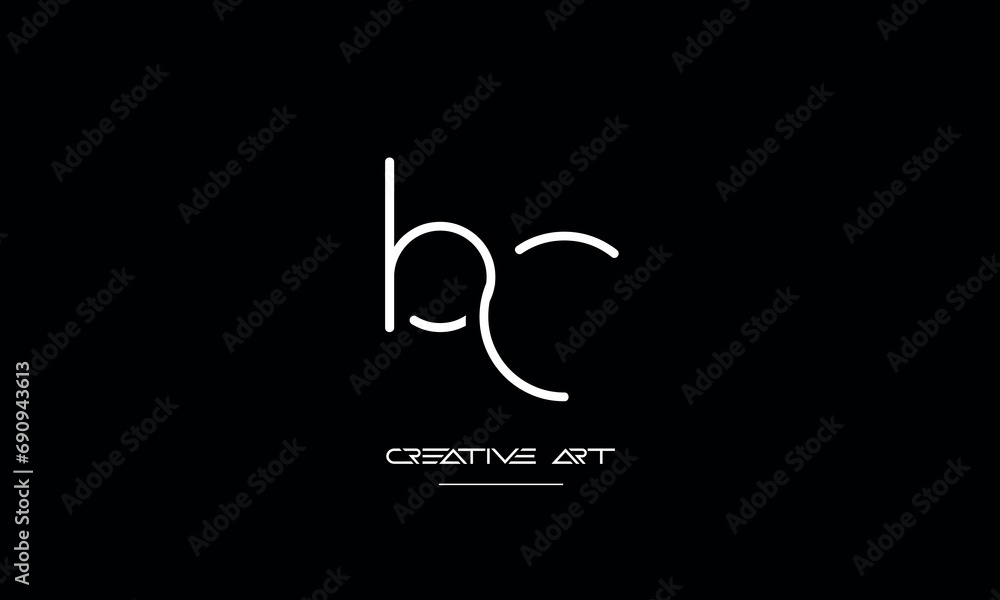 CB, BC, C, B abstract letters logo monogram