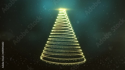 4 Christmas particles trees pack