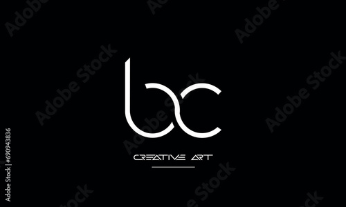 CB, BC, C, B abstract letters logo monogram