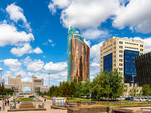 View of Nurzhol Boulevard in Astana