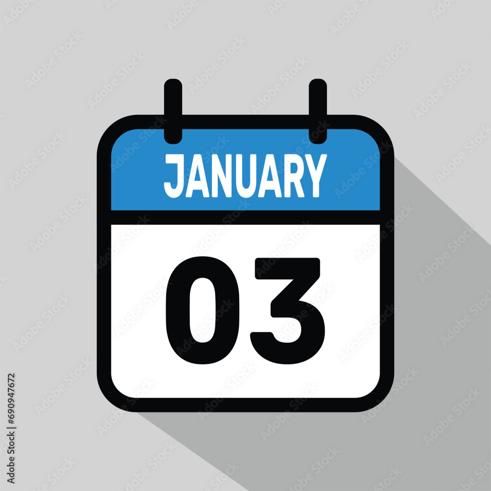 Vector Calendar March 03 illustration background design. Vector Calendar March 03 illustration background design.