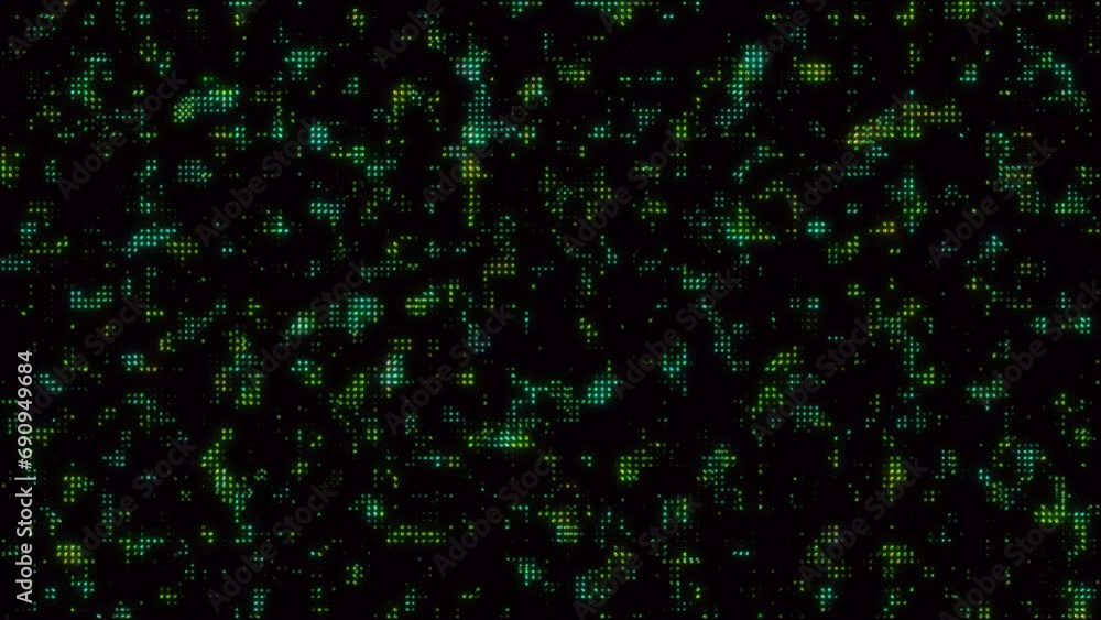 Abstract Data Digital Backdrop, Unobtrusive Dotted Background For Video On The Theme Of High Technology Or Digital Technological Cyber Screensavers 4K. Abstract Data Digital Backdrop, Unobtrusive Dotted Background For Video On The Theme Of High Technology Or Digital Technological Cyber Screensavers 4K.