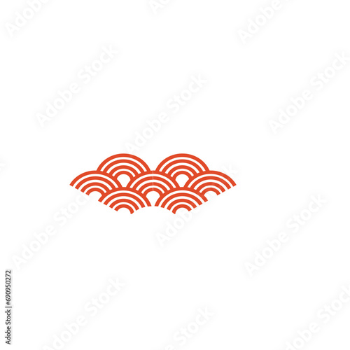 Chinese oriental abstract element, svg icon.  Asian new year gold decorative traditional oriental style vector svg. 