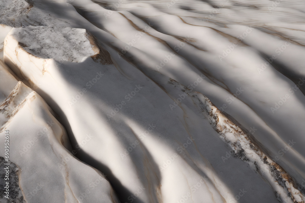 Obraz premium White marble texture background pattern. White stone surface. abstract natural marble grey and white. Generative AI