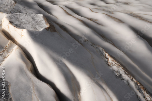 White marble texture background pattern. White stone surface. abstract natural marble grey and white. Generative AI