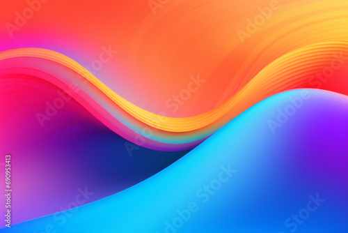 Blue and orange abstract wave  background or pattern  creative design template