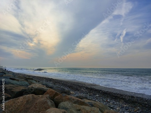 sunset on the beach