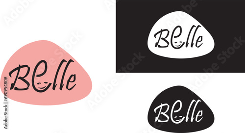 belle logo, beautiful 
