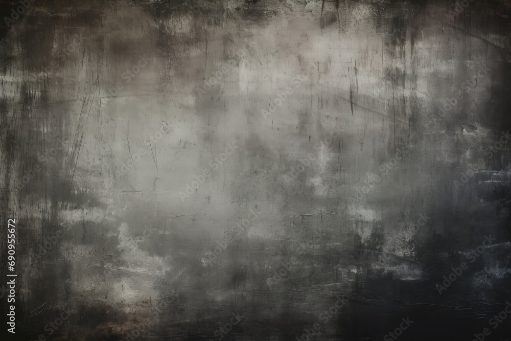 Dark distressed wall grungy background with spotlight background, Generative AI 
