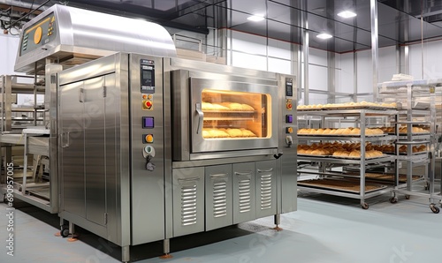 A Spacious Industrial Oven in a Warehouse Setting