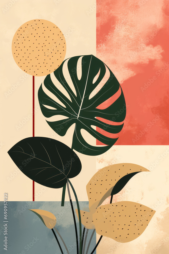 Retro Monstera 3