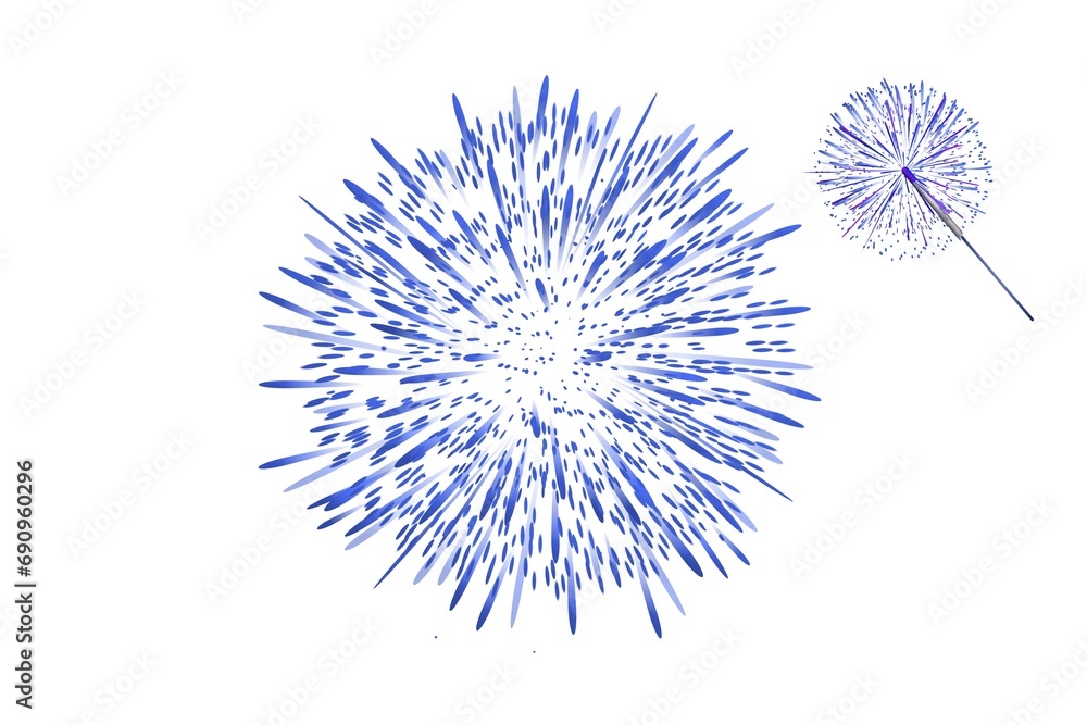 Firework isolated. Beautiful salute on white background. Bright firework decoration for Christmas card, Happy New Year celebration, anniversary, festival Firework isolated. Beautiful salute on white background. Bright firework decoration for Christmas card, Happy New Year celebration, anniversary, festival