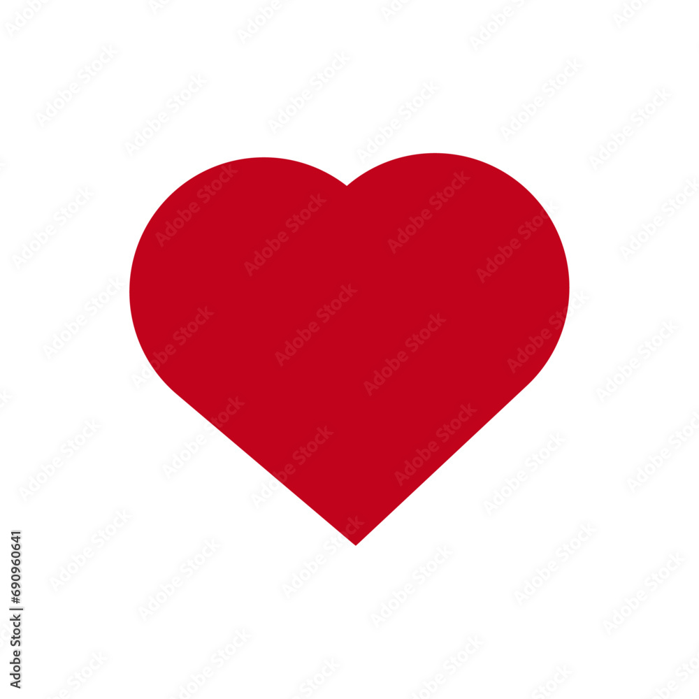 Heart, love, romance , valentine's day red heart vector 