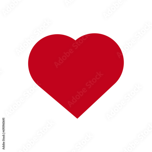 Heart, love, romance , valentine's day red heart vector 