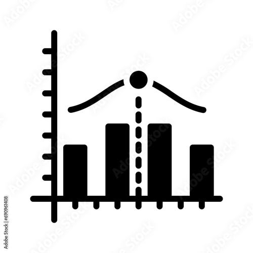 Solid black icon for Average