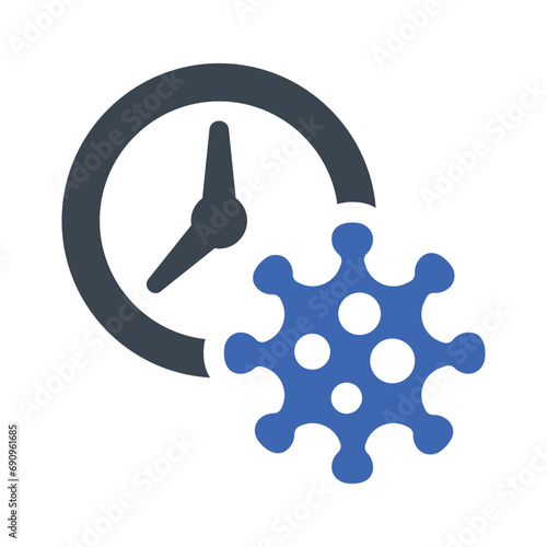 Virus Pandemic Time Icon