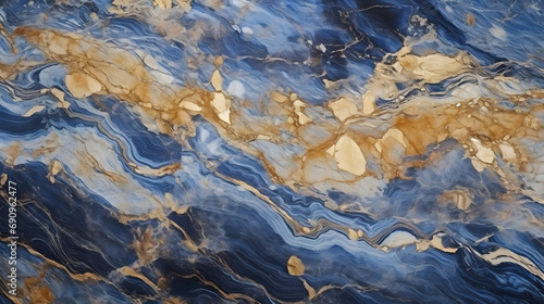 Polished Blue Marble Slab for Wall decoration, Emperor Gold Granite Gold Beige Slab and Wall floor Tiles, Beautiful abstract closeup of marble background for decorative design. abstrac. Generative AI.
