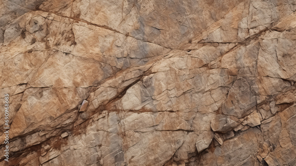 A close up of a brownish grey rock texture with cracks, background abstrackt design