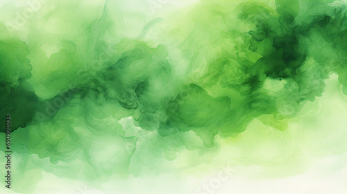 A dark and light green abstract watercolor design, beautiful background
