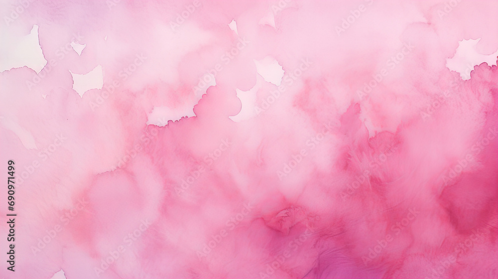 A abstract pink and white watercolor background design, looks like smoke