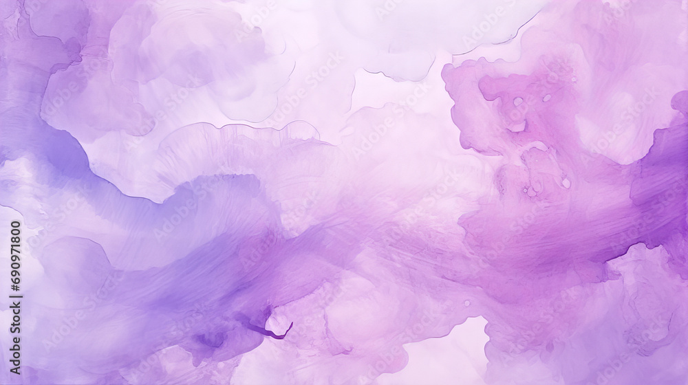 A purple and white designed watercolor background, abstract
