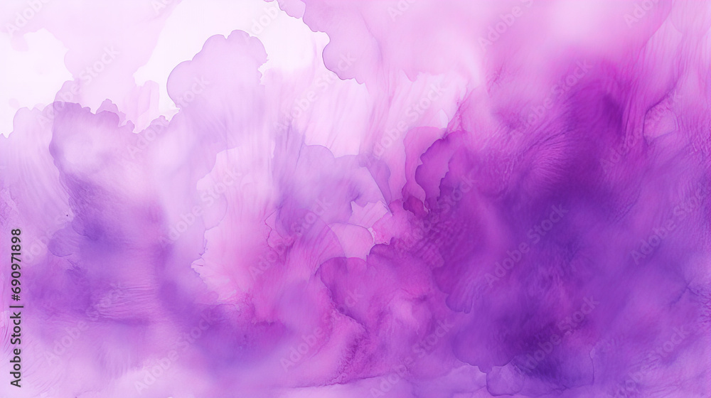 Fototapeta premium A abstract bright purple and white watercolor background design, looks like smoke