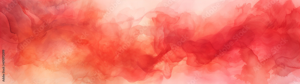 A abstract designed dark red and white watercolor background banner