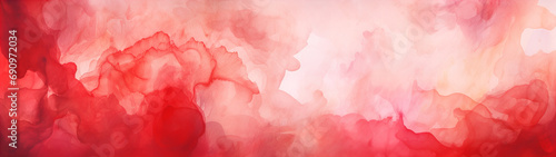 A abstract light and dark red watercolor background, design banner