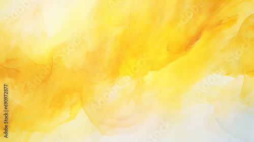 A abstract designed yellow and white watercolor background