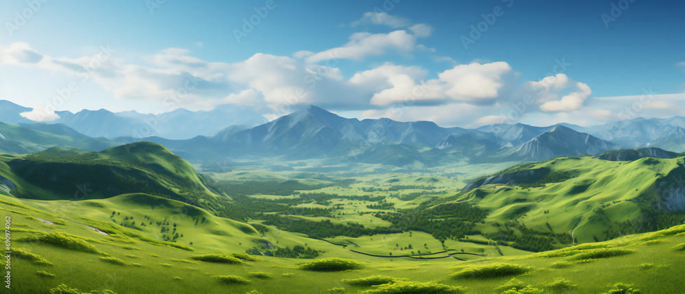 Fototapeta premium Harmony of the Hills 