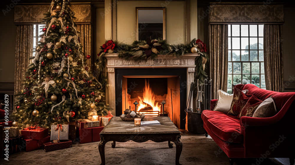 Christmas at the manor, English countryside decoration and interior decor Christmas at the manor, English countryside decoration and interior decor