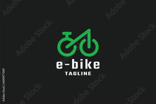E-bike Letter E Logo 
