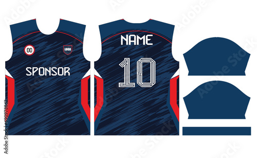 soccer jersey design for sublimation or football cricket jersey design