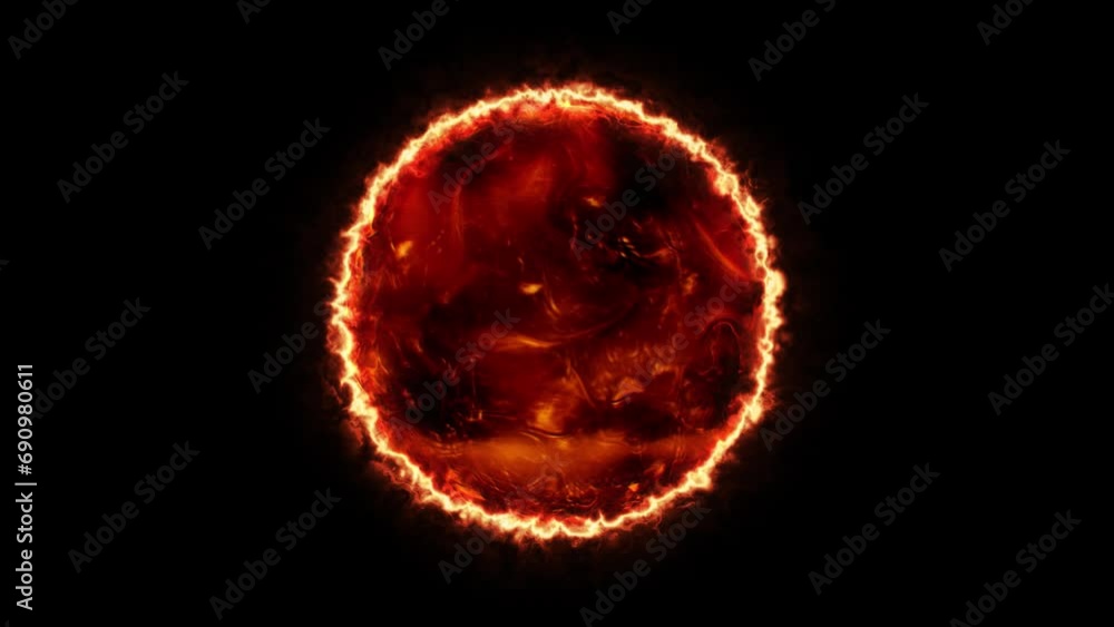 Burning Fire Ball Overlay Loop Burning Fire Ball Overlay Loop