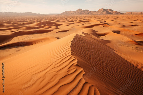  Aerial view of a desert landscape for wallpaper
