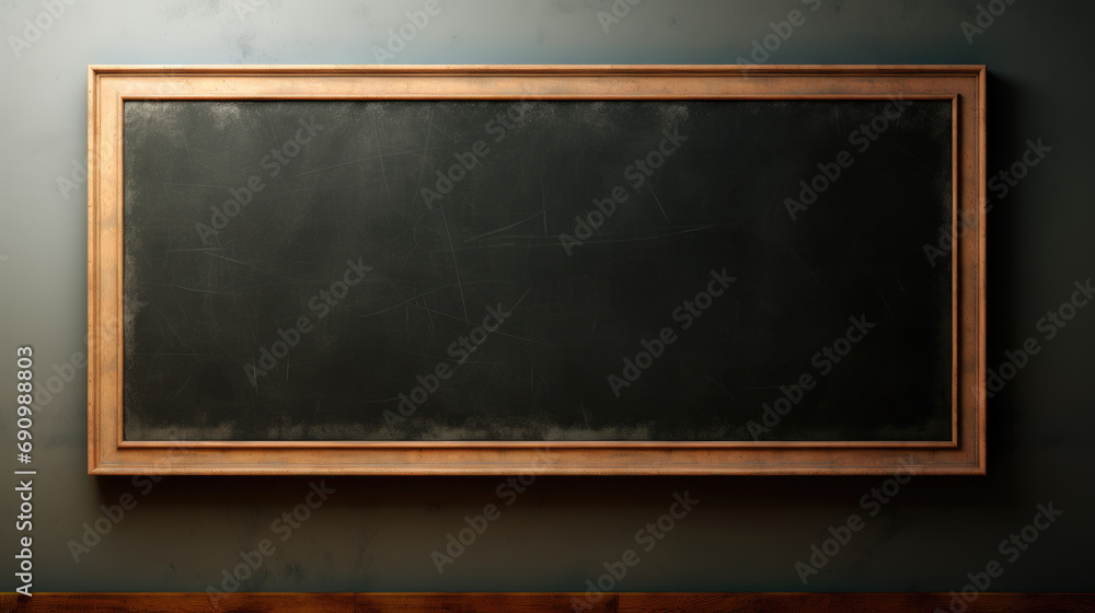 Mokcup of school chalk board without inscriptions Mokcup of school chalk board without inscriptions