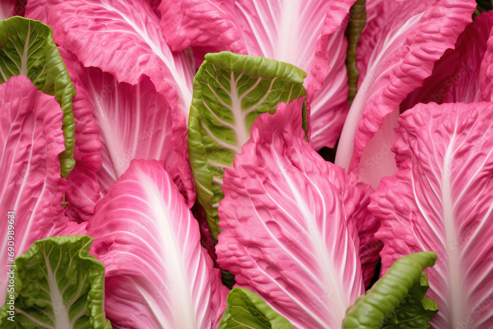 Violet and green chinese cabbage background Violet and green chinese cabbage background
