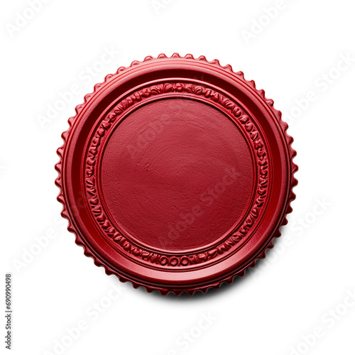 Vintage Red Wax Seals, sealing wax seal isolated on background © Daisy