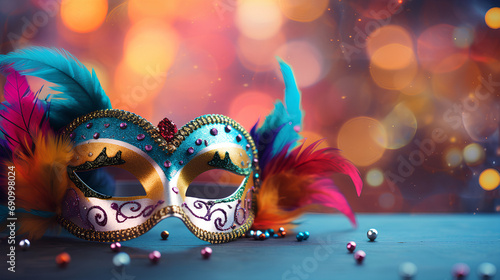 carnival mask background, generative ai © Gustavo Soares