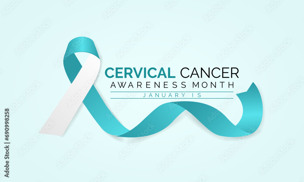 Vector illustration on the theme of Cervical Cancer awareness month ...