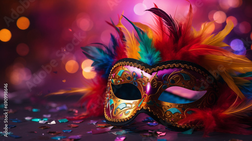 carnival mask background, generative ai © Gustavo Soares