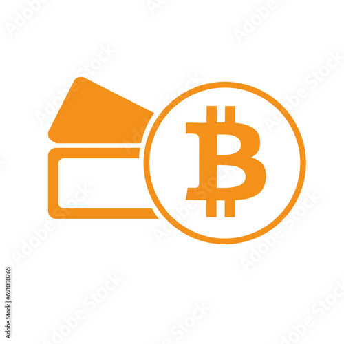 bitcoin Hardware wallet symbol icon pictogram button security finance