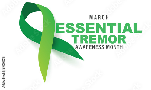 National Essential Tremor Awareness Month. background, banner, card, poster, template. Vector illustration.