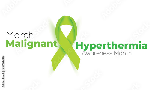 Malignant Hyperthermia Awareness Month. background, banner, card, poster, template. Vector illustration.