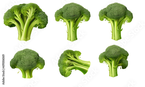broccoli isolated on transparent background