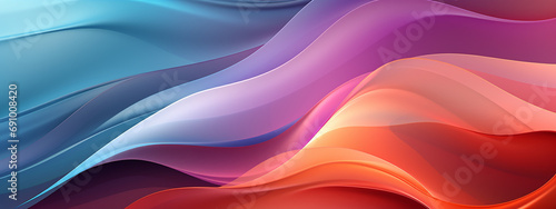 Groovy smooth wave wallpaper design